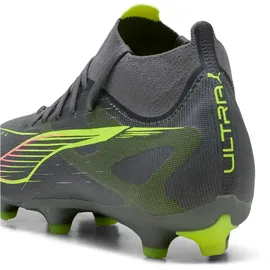 Puma Ultra 5 Match+ FG/AG Wn's Fussballschuh, Matte Aged Silver-Yellow alert/puma Aged Silver, 42