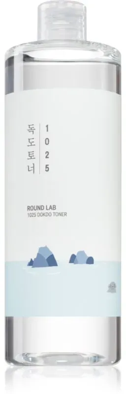 ROUND LAB 1025 Dokdo Toner sanftes Peeling-Tonikum mit feuchtigkeitsspendender Wirkung 500 ml