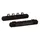 Winsport Billard Queue Wandhalter 2-teilig, für 4 Queues, Billardqueue Halterung aus hochwertigem Rubberwood/Holz schwarz