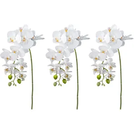 Creativ green Kunstorchidee CREATIV GREEN "Orchidee Phalaenopsis", gelb, H:77cm, Kunstpflanzen, mit real-touch-Blüten