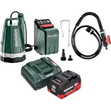 Metabo Metabo, TPF 18 LTX 2200 Akku Tauch- und Regenfasspumpe 18 V 2200 l/h + 1x LiHD Akku 10,0 Ah + Ladegerät