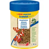 Sera marine Granulat Nature 100 ml - Hauptfutter aus Granulat für Meerwasserfische, Meerwasser Futter mit sehr hoher Verwertbarkeit und somit weniger Algen