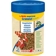 Sera marine Granulat Nature 100 ml - Hauptfutter aus Granulat für Meerwasserfische, Meerwasser Futter mit sehr hoher Verwertbarkeit und somit weniger Algen
