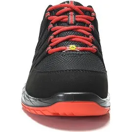 ELTEN Halbschuh MADDOX Low ESD, schwarz-rot, S3, 41