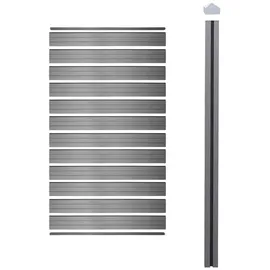 MCW Windschutz Savoie 98 cm Grau WPC