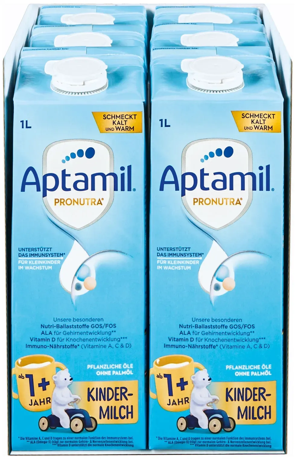 Pronatura Kindermilch Aptamil 1 Liter, 6er Pack