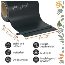 TSGPS Sichtschutz PVC Sichtschutzstreifen für Doppelstabmatten Zaun Doppelstabmattenzaun Stabmattenzaun Gartenzaun Auswahl 5 Farben Kingpower