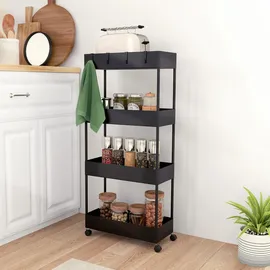 Homcom Rollwagen Schwarz