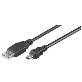 goobay USB 2.0 A auf Mini USB 1,8 m Schwarz