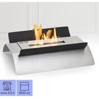 Klarstein - Tischkamin Indoor, Tragbarer Bio Ethanol Tischkamin, Bioethanol Kamin, 4-6h Brenndauer, 2,2kw Tischkamin Ethanol Innen, Geruchsneutrales & Rauchfreies Tischfeuer Indoor & Outdoor,