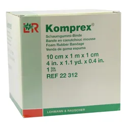 Komprex Schaumgummi Binde 1mx10cm St.1cm