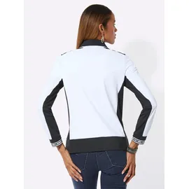 CREATION L Shirtjacke Schwarz-Weiß 36