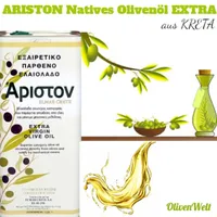 ARISTON 5 Liter  TIN - Nativ Olivenöl EXTRA aus KRETA 0,25% ÖlSäure - Neue Ernte