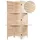 DESIGN DELIGHTS Holz RAUMTEILER Cottage II | 3-teilig, 170x120 cm, Holz | Paravent mit Regalböden, Faltbarer Raumtrenner, Trennwand, Sichtschutz mit Ablage | Farbe: Natur