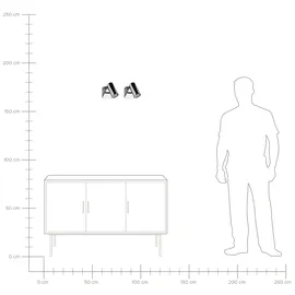 Beliani ROSETTA 2er Set (onesize) Silber