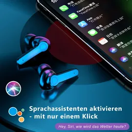 UC-Express® Bluetooth Kopfhörer In-Ear Headset für Samsung Galaxy A17 A16 A25 A24 A35 A55 - Schwarz