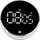 JUSTINUS LED Timer mit Magnet 8 x 3 x 8 cm Schwarz