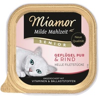 Miamor Milde Mahlzeit Senior Geflügel Pur & Rind 16x100