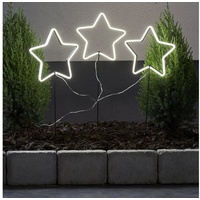 MARELIDA LED Leuchtsterne Lichterstern 8 Funktionen H: 60cm Au√üen Weihnachtsdeko Terrasse
