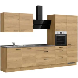 Nobilia Küchenzeile Structura II 330 cm braun