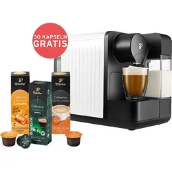 TCHIBO milk + 30 Kapseln Kapselmaschine Weiß