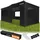 Tectake Faltpavillon 6 x 3 m inkl. 6 Seitenteile Schwarz