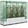 vidaXL Hochbeet mit Gewächshaus-Aufsatz Rattan-Optik Weiß 160 x 138 x 40 cm