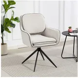 Duo Collection Esszimmerstuhl Esra (Set, 2 St), drehbar, extra Polsterung im Sitzbereich beige