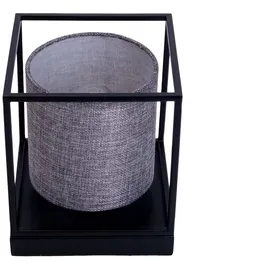 NÄVE Tischlampe Grau Schwarz