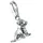 GIORGIO MARTELLO MILANO Hund sitzend Silber 925