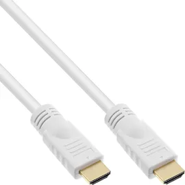 InLine HDMI Kabel 2.0 Stecker/Stecker 7,5 m Weiß/Gold