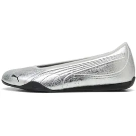 Puma Damen Catch Metallic Whisper Ballerinas 40, Silver Black Metallic - 40 EU