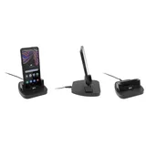 Brodit Tischladegerät für Galaxy Xcover Pro Schwarz