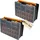 GarPet 2er Set Sortimentskasten Doppelseitig mit verstellbaren Trennern Sortierkasten für Kleinteile Organizer Sortierbox Kleinteilemagazin Sortimentsboxen