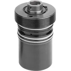 EINSCHRAUBZYLINDER HYDRAULISCH DOPPELT WIRKEND, DK=16, HUB=16, GEBOHRTE KANÄLE STAHL