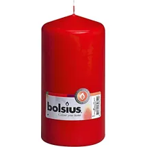 Bolsius Stumpenkerze 15 cm rot