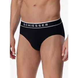 SCHIESSER Rio Slip unifarben schwarz XXL 10er Pack