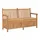 vidaXL Gartenbank 150 x 60 x 90 cm Braun