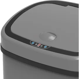 Svita Sensor-Mülleimer 68L Stahl Mülleimer mit Sensor Abfalleimer Küche Grau
