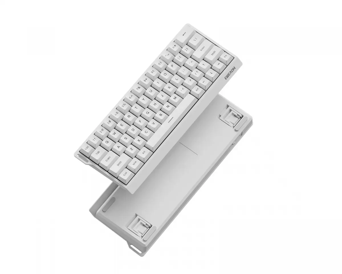 EWEADN DK63 Magnetic HE ANSI Tastatur [Gateron Wanci] - Weiß