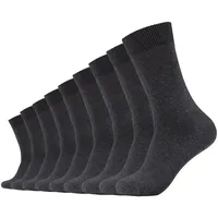 CAMANO Comfort Socks, einfarbig, 9er Pack grau 43-46