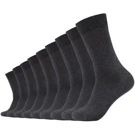 CAMANO Comfort Socks, einfarbig, 9er Pack grau 43-46