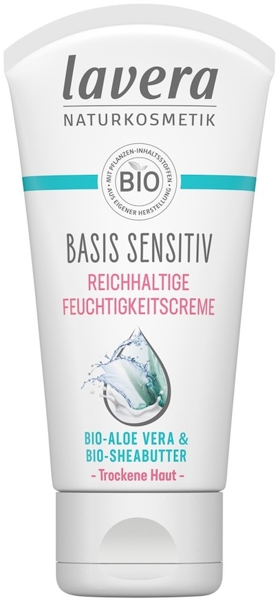 lavera basis sensitiv Reichhaltige Feuchtigkeitscreme Gesichtscreme 50 ml