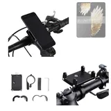 K-S-Trade Smartphone-Halterung für Tecno Phantom V Flip2, (Handyhalterung das Fahrrad Halter Lenkstange Fahrradhalterung) schwarz