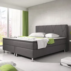 Inter Boxspringbett Boston 180x200 Anthrazit