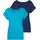 VIVANCE Damen, Kurzarmshirt im 2er-Pack, lockere Passform, lässig - 36