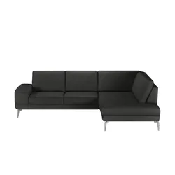 meinSofa Elementgruppe  Dana ¦ schwarz ¦ Maße (cm): B: 269 H: 86 T: 222.0