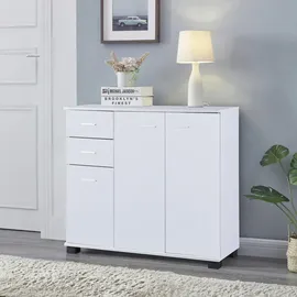 [en.casa] Crimla 76 x 80 x 28 cm Weiß