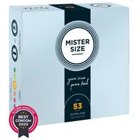 MISTER SIZE Kondome „53 mm“, transparent, hauchdünn, feucht, transparent
