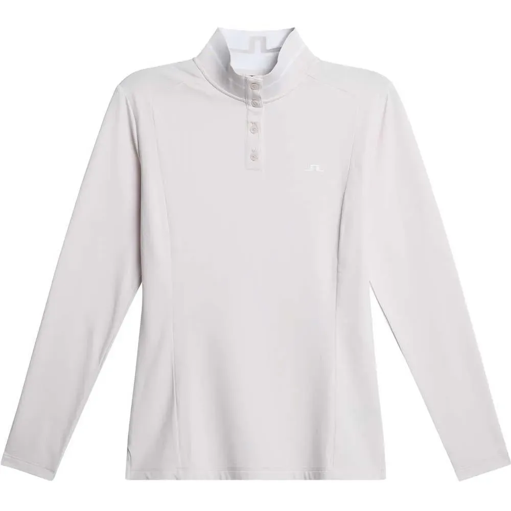 Lindeberg Hertta Long Sleeve Damenlangarmshirt Grey Lilac - L